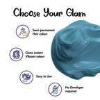 Streax Professional Hold & Play Funky Colours - Mustic Blue, 100Gm