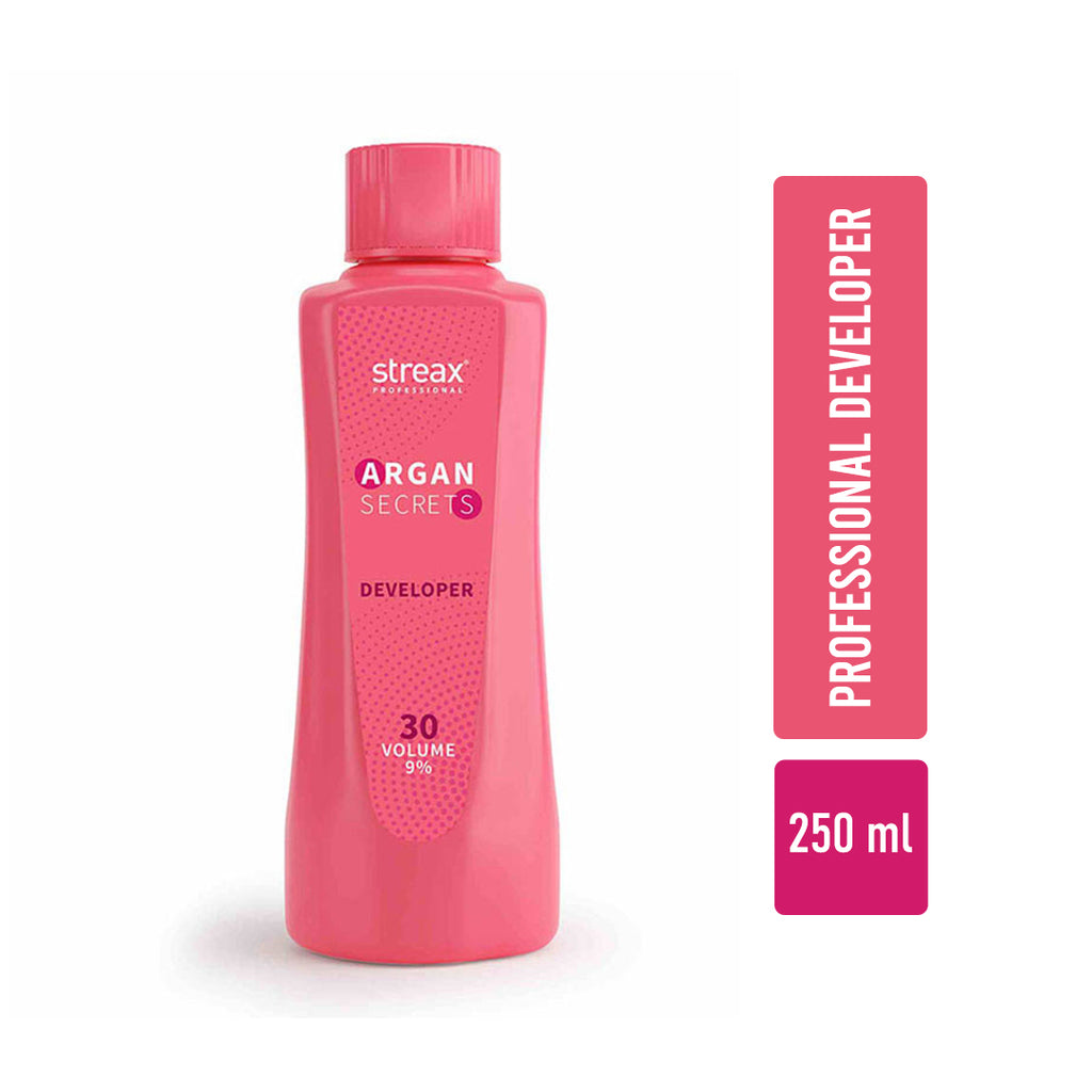 Streax Professional Developer For Argan Secrets Colourant 30 Volume 9% 250ml