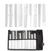 Carbon Comb Set of 
9- White Line